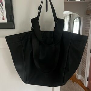 Free People Elegant Black Tote Bag